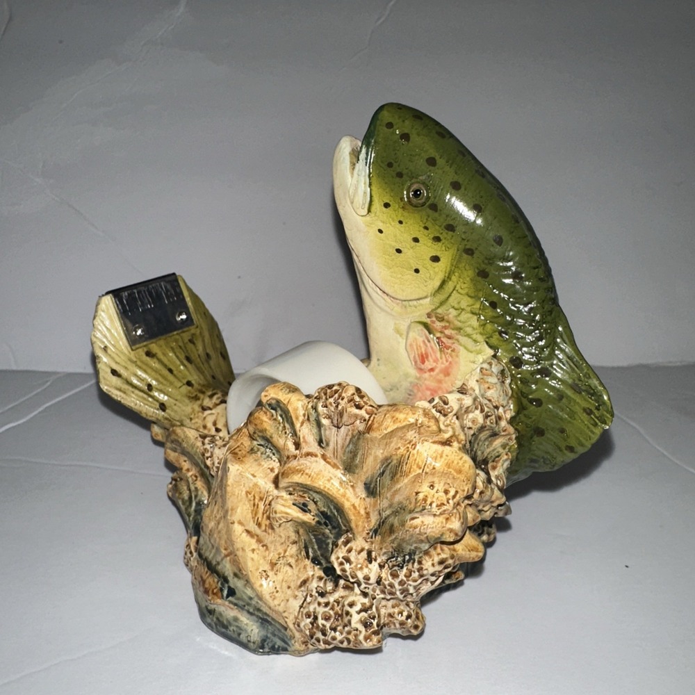Vintage Trout Tape Dispenser Office Decor Man Cave - Picture 2 of 6